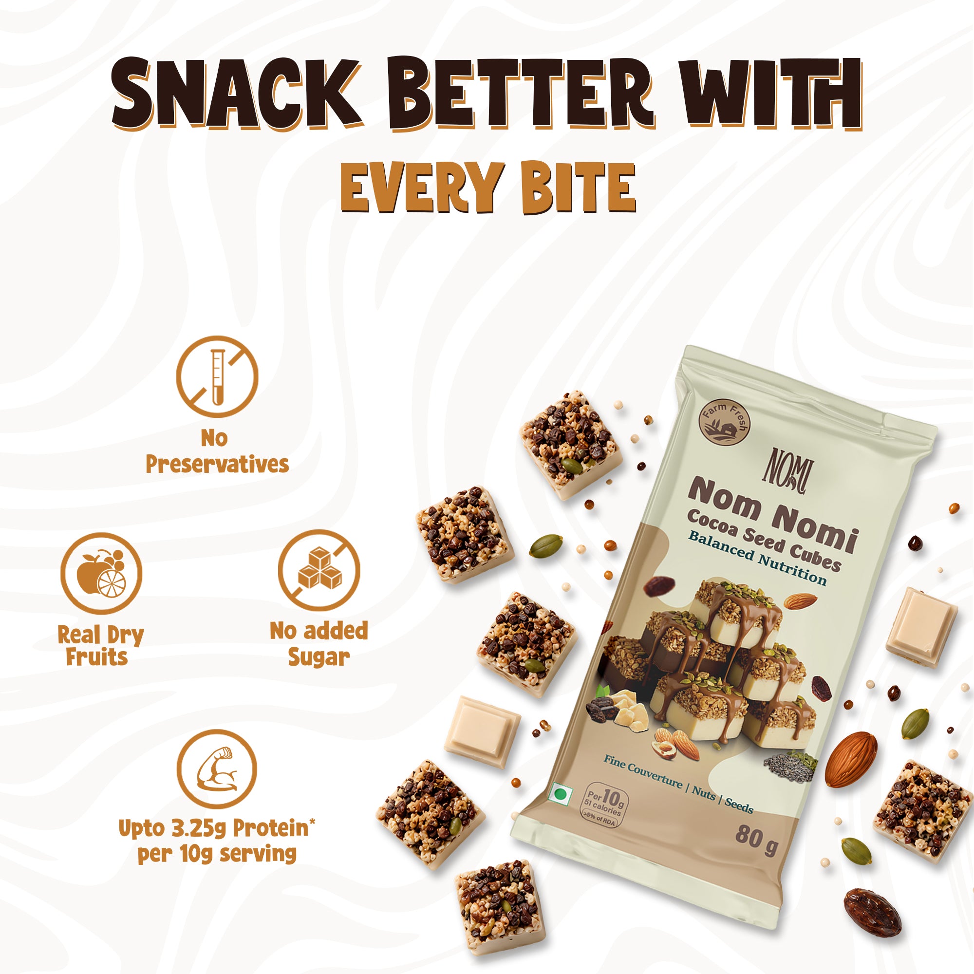 Nom Nomi Cocoa Seed Cubes
