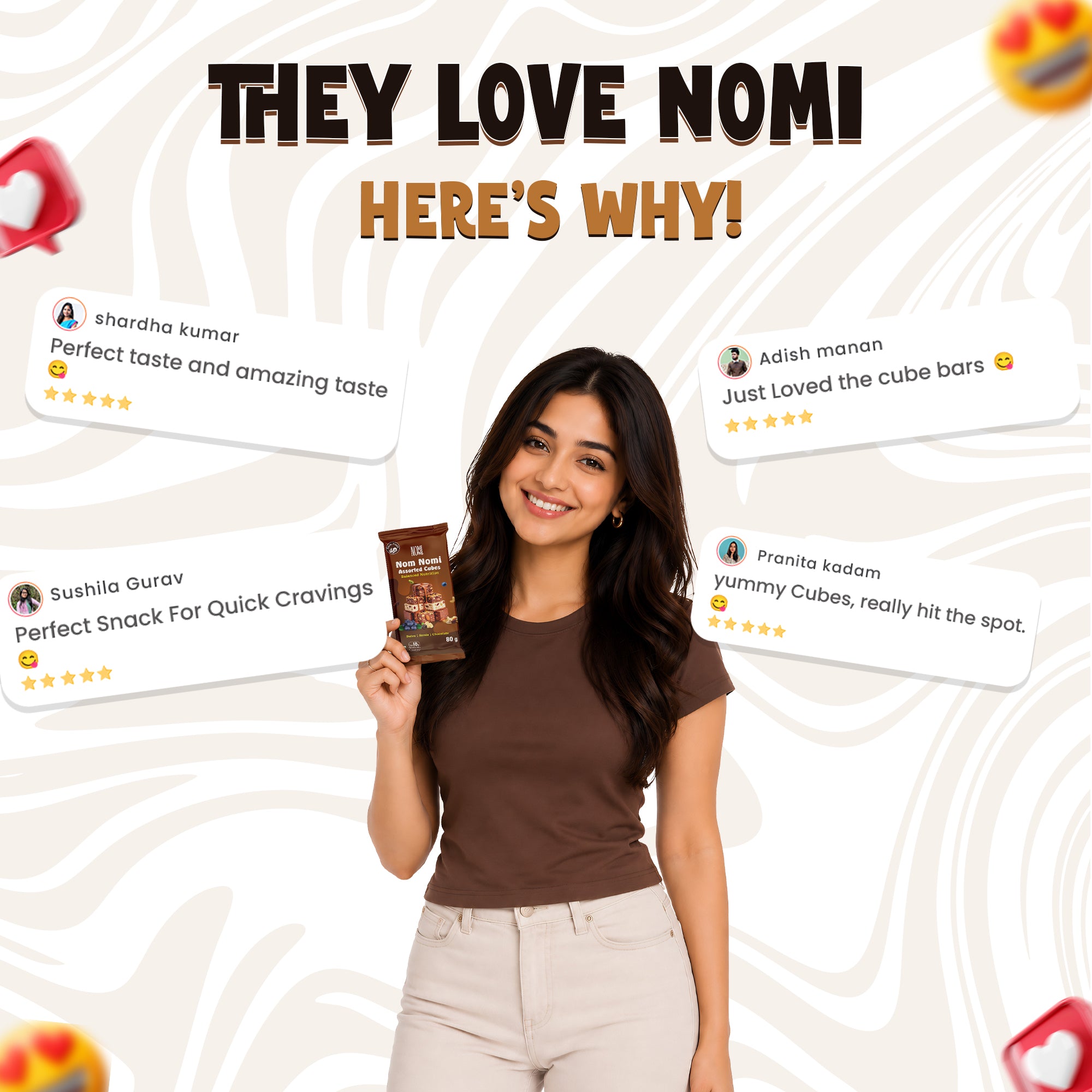 Nom Nomi Assorted Cubes