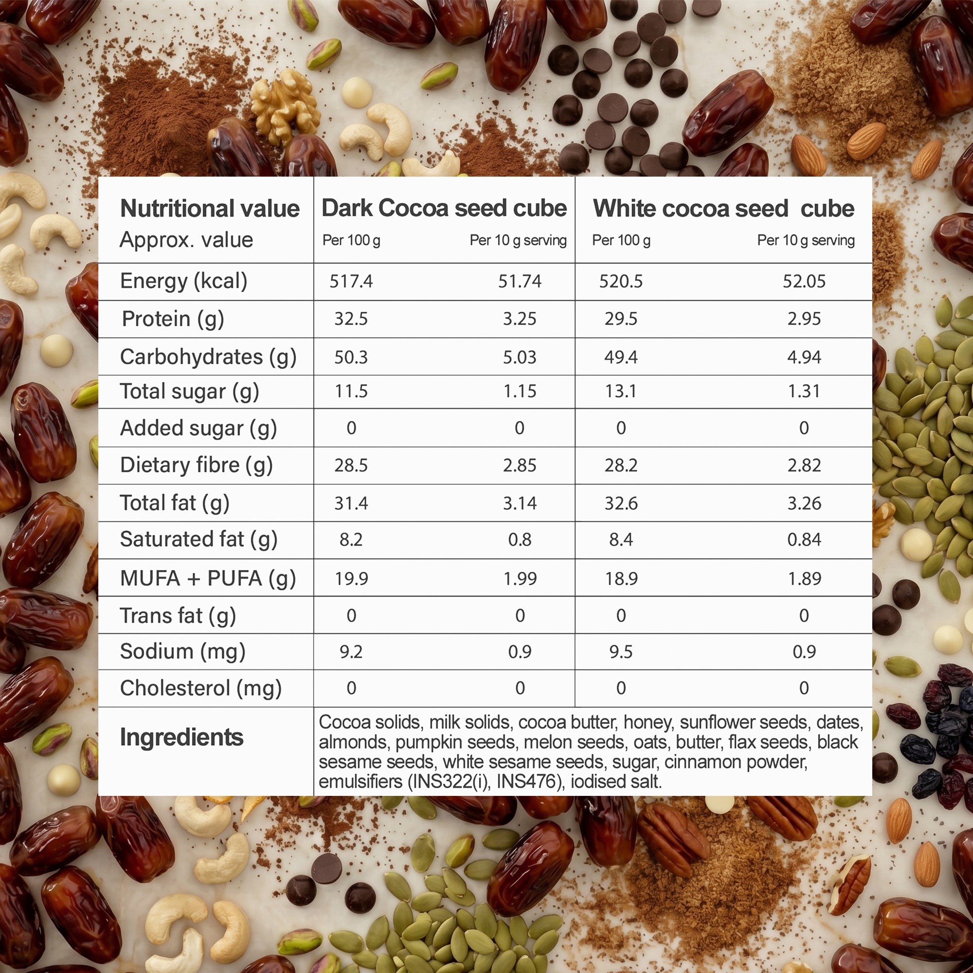 Nom Nomi Cocoa Seed Cubes