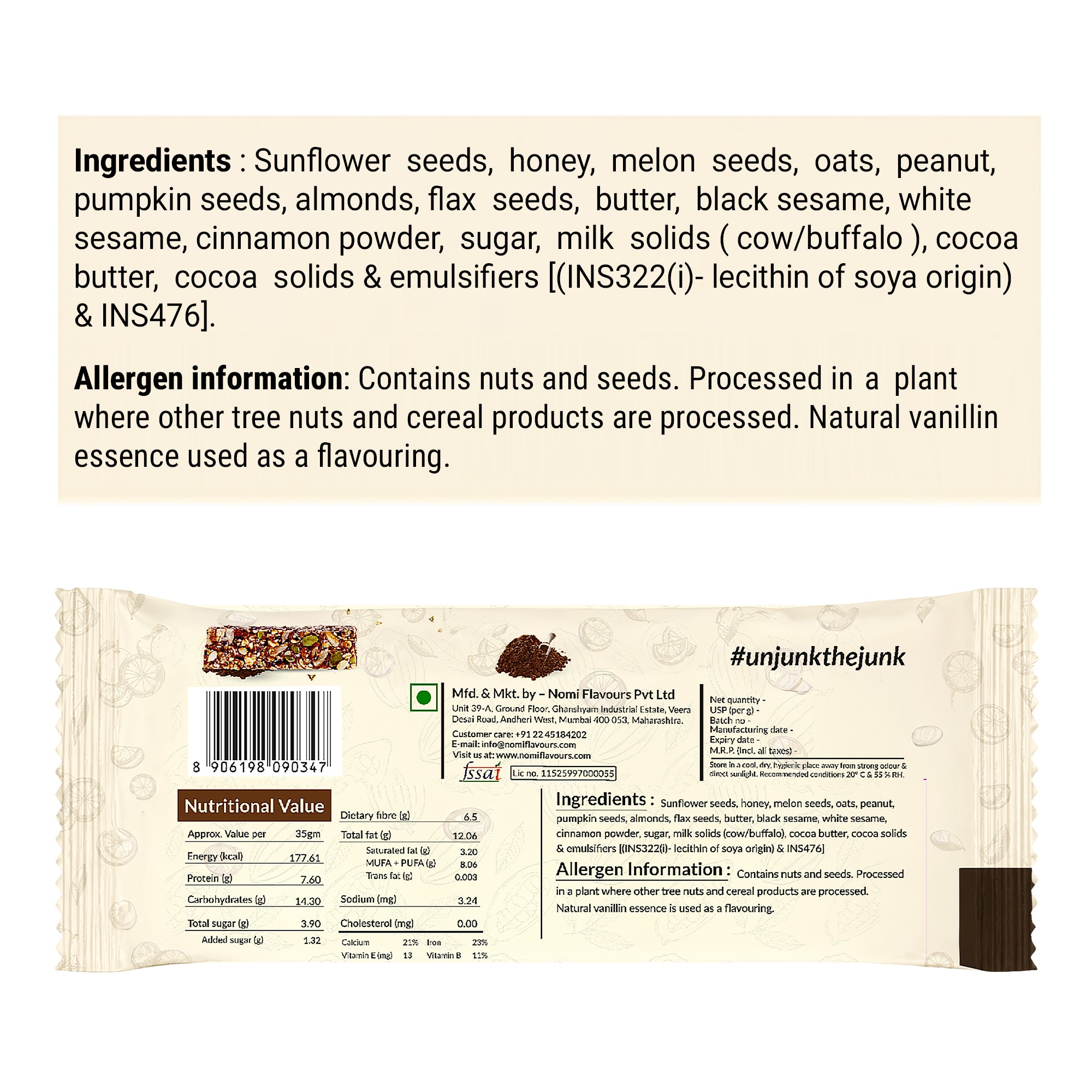 Chocolate Seed Bar